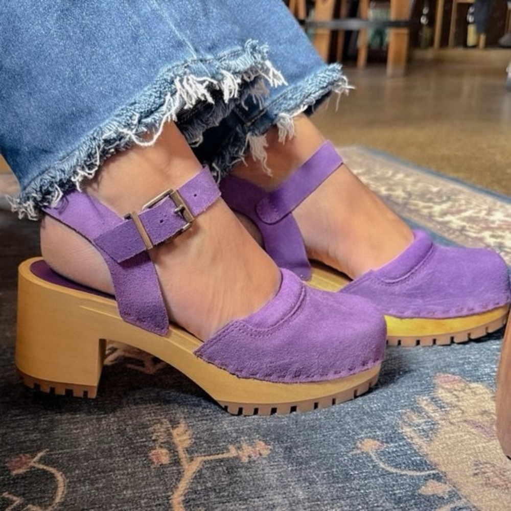 MIA Purple Suede Women's Mules - Picture 10 of 10